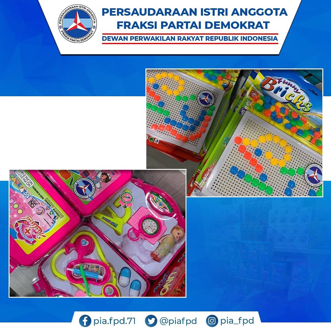 piafpd_dpr's tweet photo. Harapannya dengan adanya bantuan tersebut, anak-anak yang sedang dirawat dan menjalani isolasi tetap dapat bermain dan belajar. https://t.co/HSOQCjw5Z8
