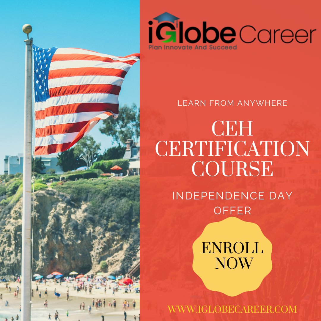 ProICT_Training's tweet image. This Independence Week take a step closer to become CEH professional

What We Assure:
✅Exam Passing
✅Experienced Professionals
✅Live Virtual Classroom Training

Enroll Now: iglobecareer.com/course/ceh-tra…
Call Now: +1-518-977-7282