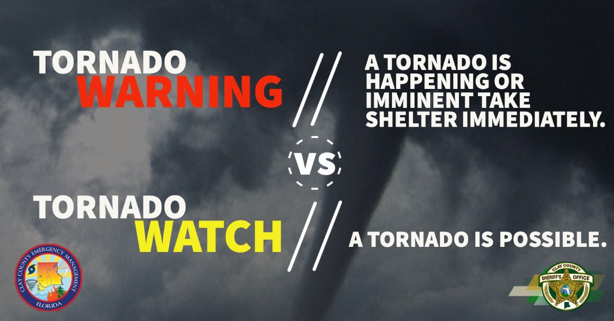 ccsofl's tweet photo. *National Weather Service Jacksonville update - July 7, 2021 at 7:00 a.m.*
A tornado watch has been issued for parts of Florida and Georgia until 1 PM EDT
#AlertClay #Elsa https://t.co/HkSnxsdAB8