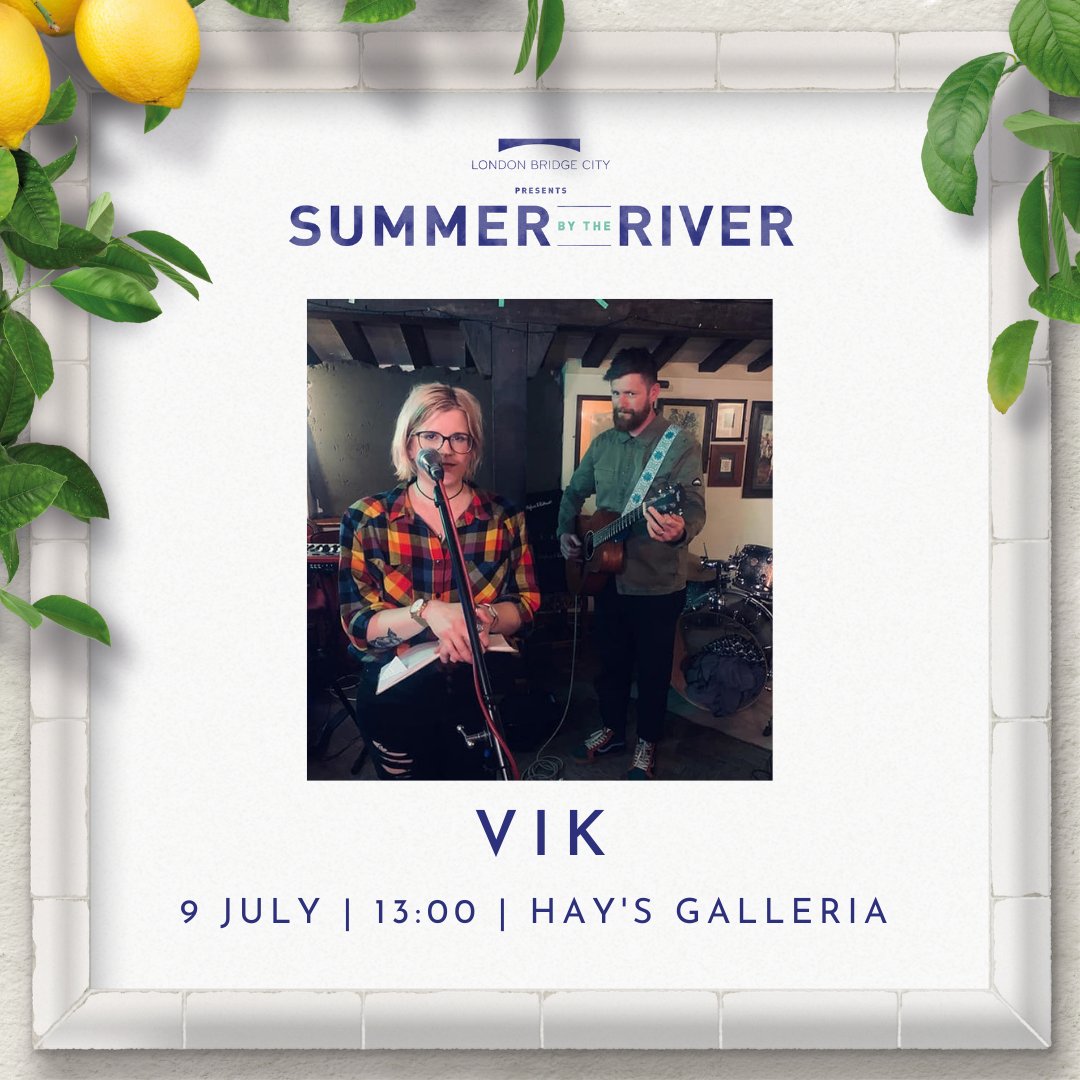 This Friday (9th July) join us in the iconic settings of Hay's Galleria, London (SE1) for a lunchtime in the company of Vík from 1pm Vík weave tales of rogues and sailors, love, witches and icy tundras. londonbridgecity.co.uk/events/2021/ju…