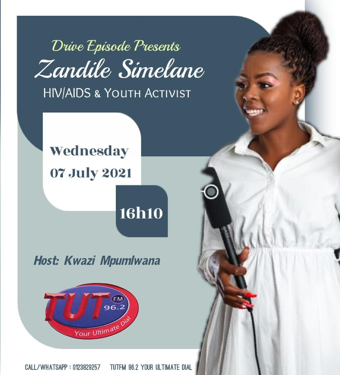 Join me every week on Wednesdays at TUTfm 96.2 for the month of July as we continue with #ZanSaidRadio tour. 

We continue to unpack everything around HIV/AIDS and youth affairs.

#ZanSaid #Radio #ART #Advocacy #livingpositively  

❤️ ZanSaid