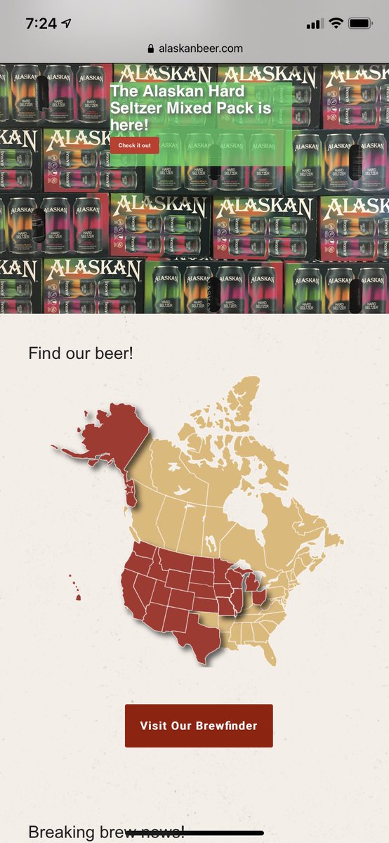 NCarterOutdoors's tweet photo. @AlaskanBrewing y’all are so close to North Carolina! Please make it happen! Haven’t had an Alaskan beer since 2016. https://t.co/mzpgnbj8mZ