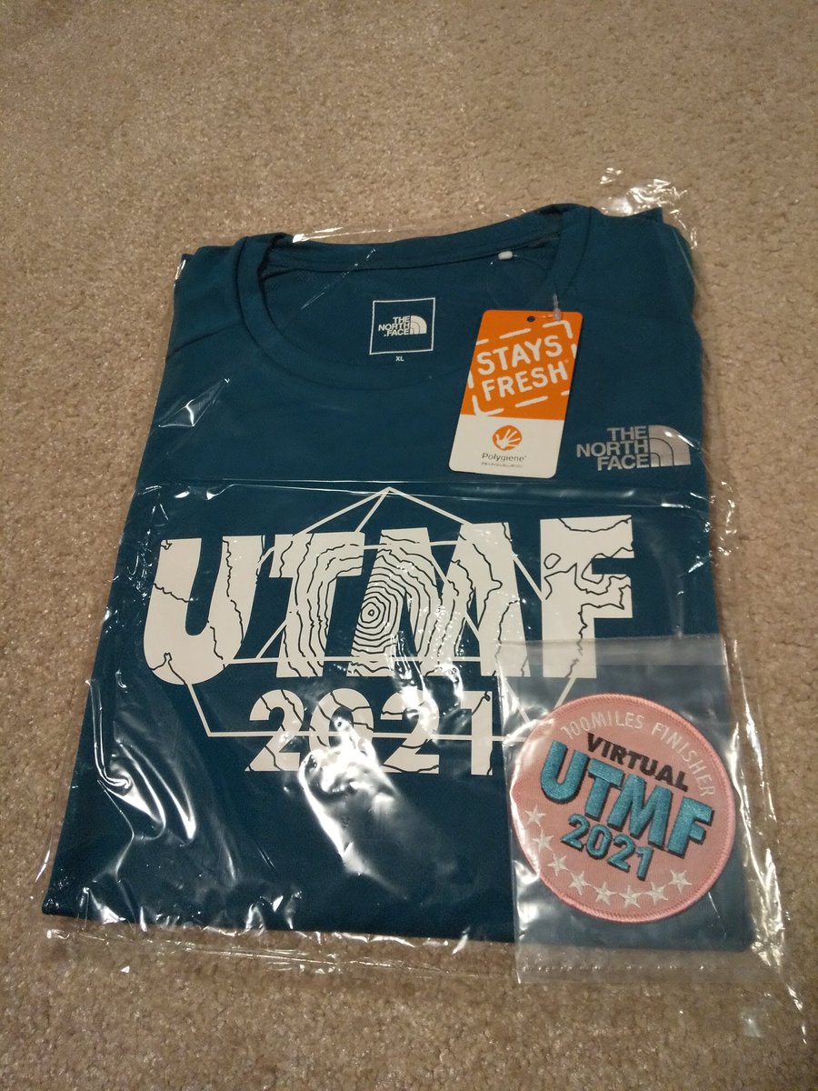 24yamaya's tweet photo. UTMF参加Tシャツとvirtual UTMF完走ワッペンが届きました！ https://t.co/wl2pa34kDG