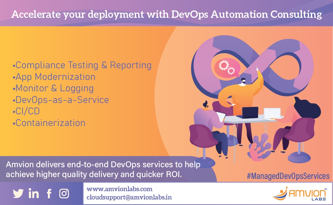 Accelerate your deployment with DevOps Automation consulting.

Learn More: amvionlabs.com/services/devop…

#ManagedDevOpsServices