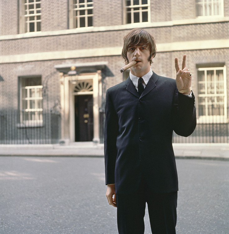 Happy Birthday Ringo Starr! ( Photographed outside 10 Downing Street, London, circa 1965. 