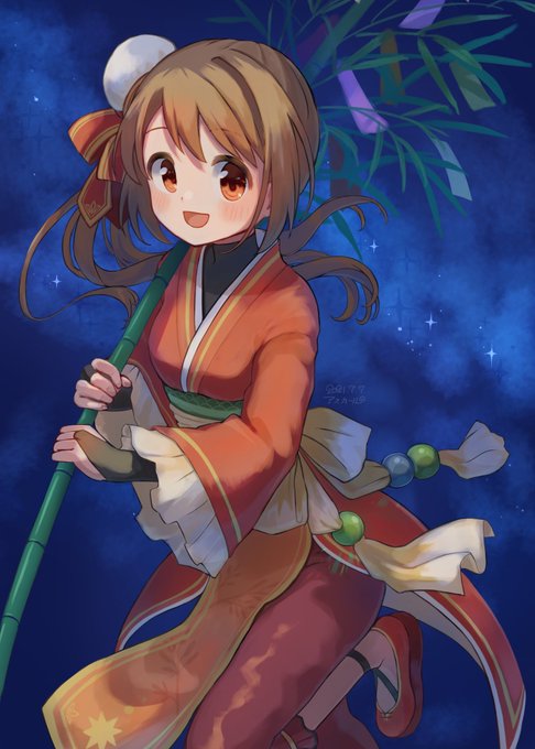 「hair bun tanabata」 illustration images(Latest)