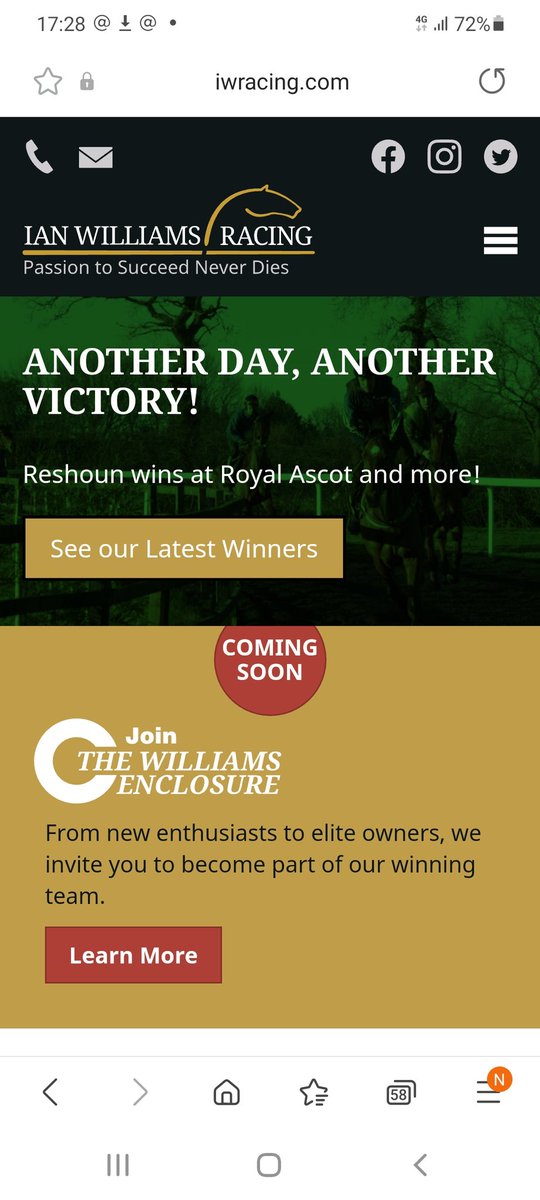 ianwilliamsraci's tweet photo. No runners today, but if you have a moment, please take a look at our revamped website

👉 https://t.co/CvkGevdWje 

We have plenty of content, latest news, upcoming entries, insights, photographs behind the scenes and a selection of horses for sale 

👉 https://t.co/DGVKGCNOWI https://t.co/SIaXfsKI8o