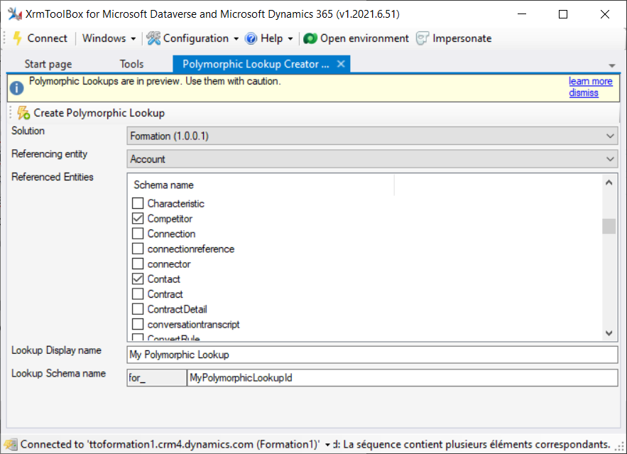 TanguyTOUZARD's tweet photo. Did you see the latest annoucement about Multiple Table Lookups in #Dataverse? This is a great addition! But you can only create them through code, not UI.

To help everyone, I created a new tool for #XrmToolBox : Polymorphic Lookup Creator https://t.co/Zps2wV6E2m