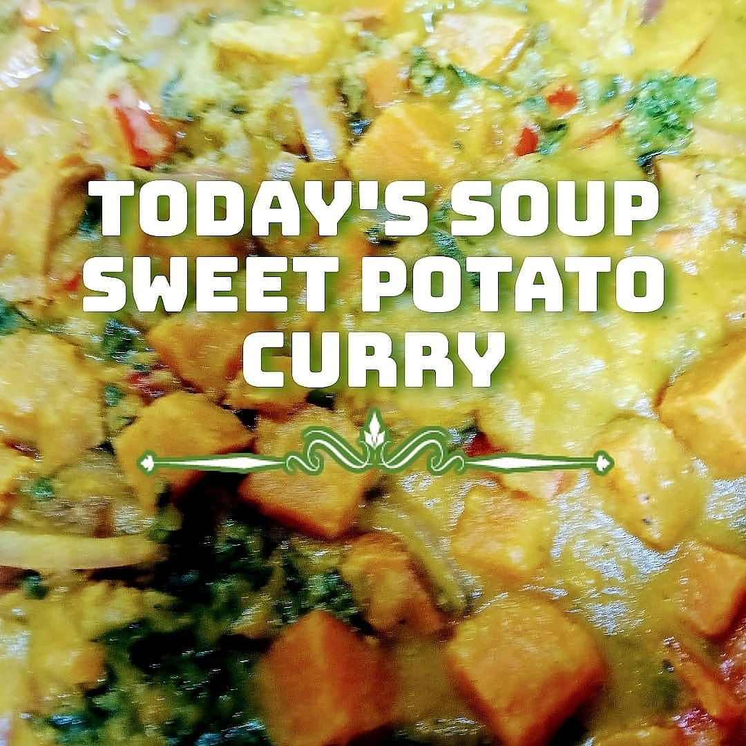 FarmerNatural's tweet photo. Wednesday's Hot Soup is Sweet Potato Curry!
Served hot at the Cafe from 11am-3pm, or we run out. #vegan #nongmo #organic #madefreshfromscratch

#soup #delicious #cafe #yum #comfortfood #juicebar https://t.co/xfCcNnyOVH