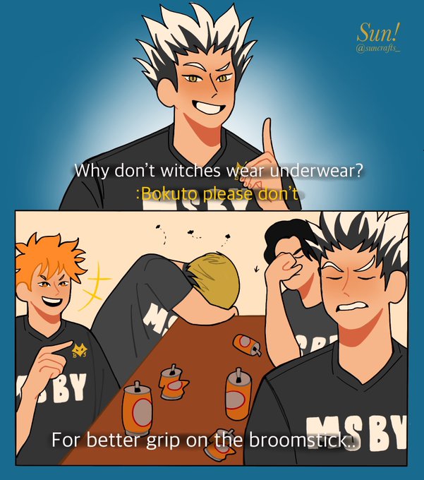 You know Bokuto's love language? awful Dad jokes…. 

#bokutokoutarou #MSBY #Haikyuu 
