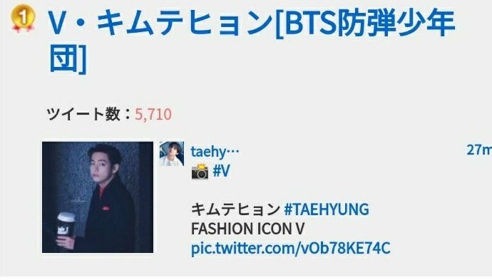 Elysha Kim Taehyung Trends V キムテヒョン V Kim Taehyung Trended At Top Spot On Twipple Japan After The Appearande Of Bts At Louisvuitton Show In Seoul Lvmenfw21