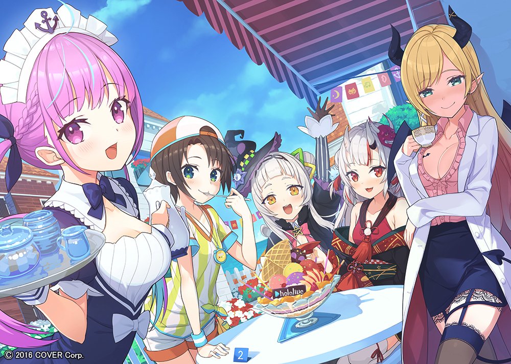 キナリ・ベージュ ホロライブ ラプラス・ダークネス タペストリー 夏