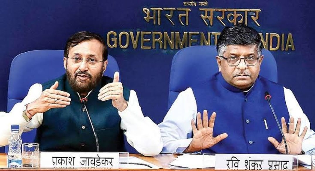 Riyaagrahari8's tweet image. Khatam, tata, bye bye, good bye, gaya..

#RavishankarPrasad #PrakashJavedkar 
#CabinetReshuffle