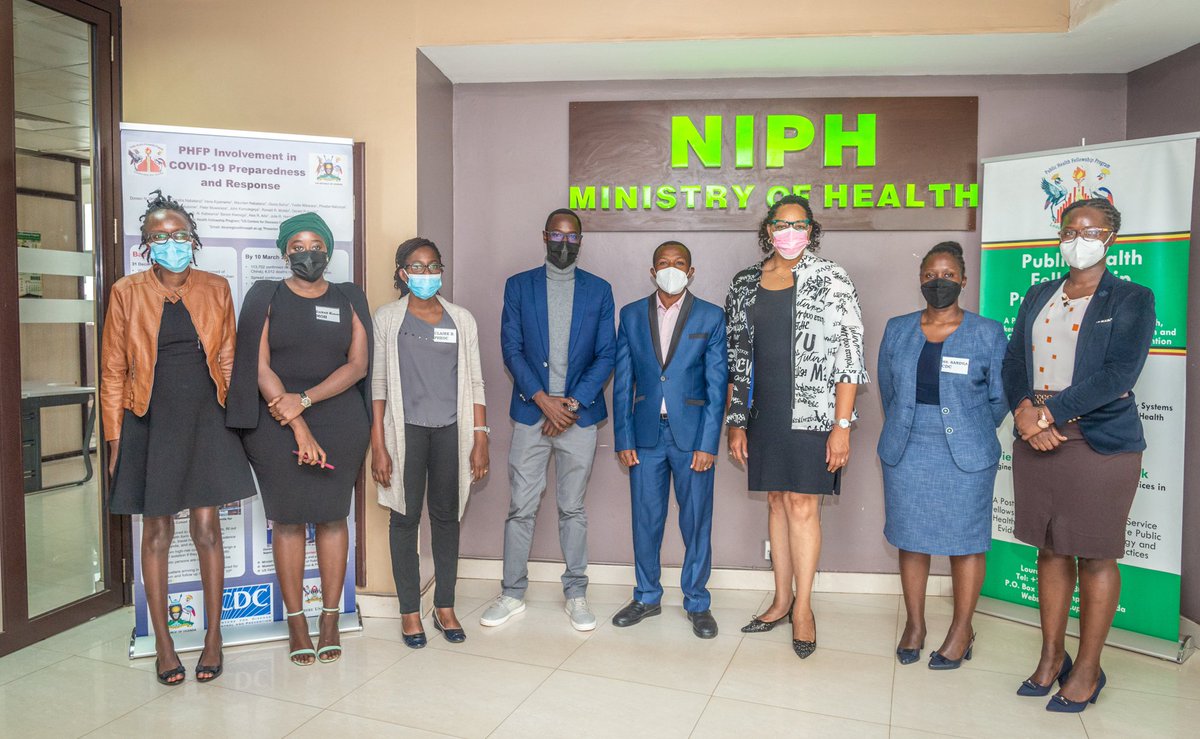 USAmbUganda's tweet photo. Great to meet the hardworking teams at the Public Health Emergency Operations Center where 🇺🇬’s #COVID19 response is coordinated. 🇺🇸 Mission staff are working🤝w/ 🇺🇬 health professionals to prevent, detect, & respond to COVID-19. Together WE WILL bring this pandemic to an end.💪🏽 https://t.co/fKaJ4yBit4