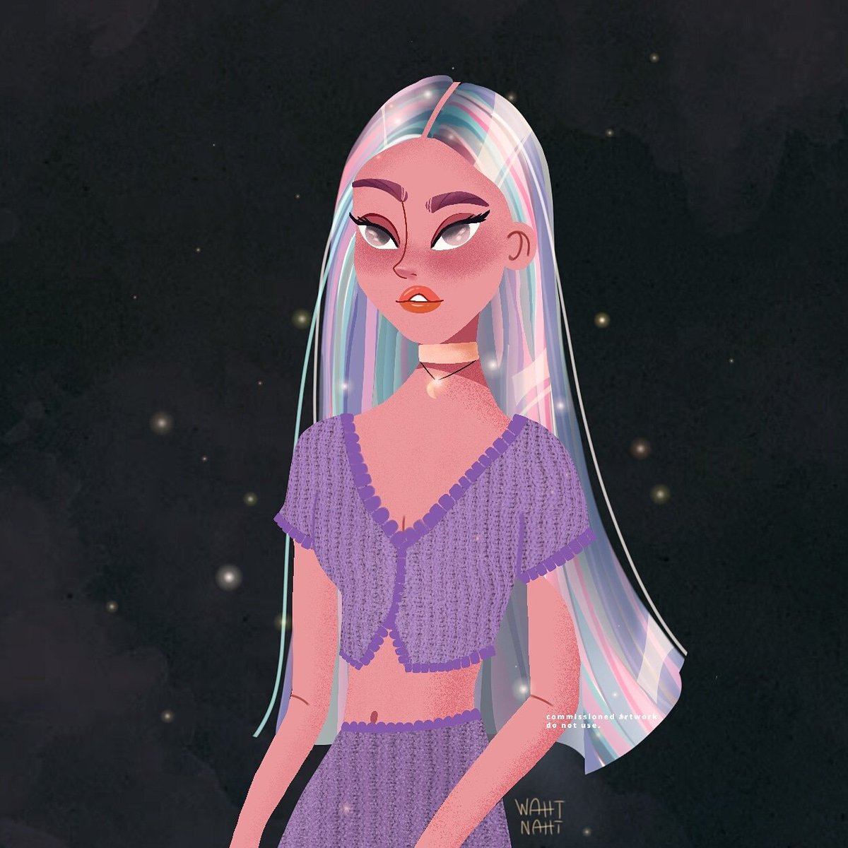 drew the oc of my client. 🌙

#commissionedartwork.
 
dm me if you want one too.