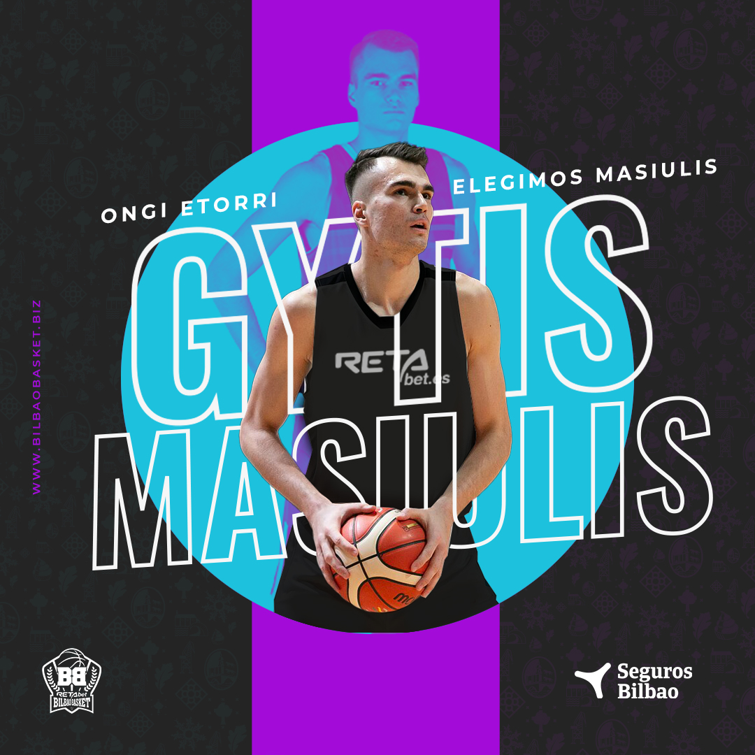 bilbaobasket's tweet photo. OFICIAL: ¡¡El ala-pívot lituano Gytis Masiulis (Kaunas, 2.06m, 23 años) firma con RETAbet Bilbao Basket!!

✅ 11.5 puntos, 6.4 rebotes y 14.5 de valoración en la Eurocup 20/21 con Lietkabelis 😎
✅ Internacional absoluto con Lituania 🇱🇹

+Info: https://t.co/UBdsIUGNpN https://t.co/EjZgFG07R5