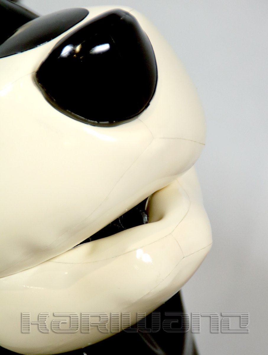 DOG-2 (Black and White)-Inflatable latex hood twitter.com/karinKariwanz/…