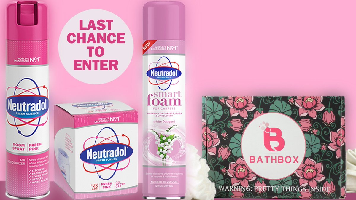 winningmomentuk's tweet photo. ⭐ONLY TWO DAYS LEFT TO WIN! ⭐ Celebrate National #Pink Day with Neutradol & BathBox! They have teamed up to offer 4 lucky #winners a 6-month subscription with #BathBox plus a bundle of Neutradol Fresh Pink #Products. 🛀
Enter Here >> https://t.co/OsyEZYSctO https://t.co/ve13a9GsTC