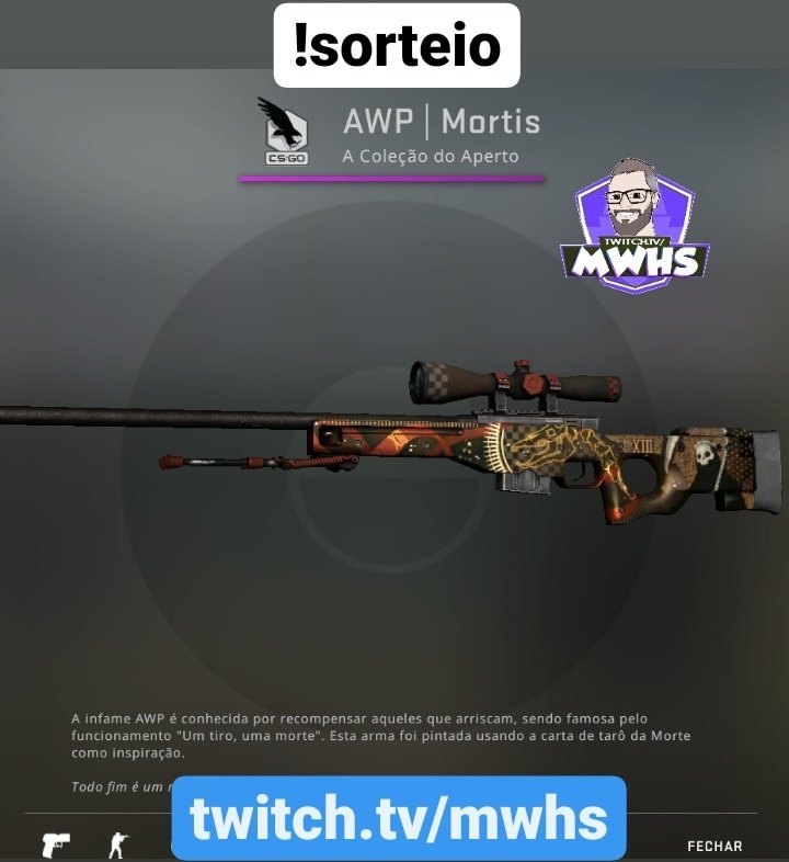 mwhscoach's tweet image. Pra participar do sorteio, acesse a live twitch.tv/mwhs
!sorteio