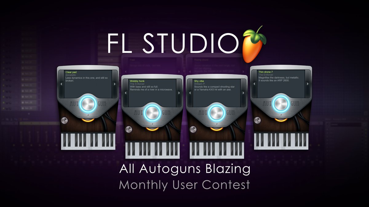 FL_Studio's tweet photo. Hey #FLGang ! This month: Autogun only production contest in our FL Studio user forum.
https://t.co/NfCoNp7dV5
Every month, the rules change and present new challenges. It's a great way to have some fun while learning to produce!
#flstudio #contest #looptalk https://t.co/npaCJfpXsR