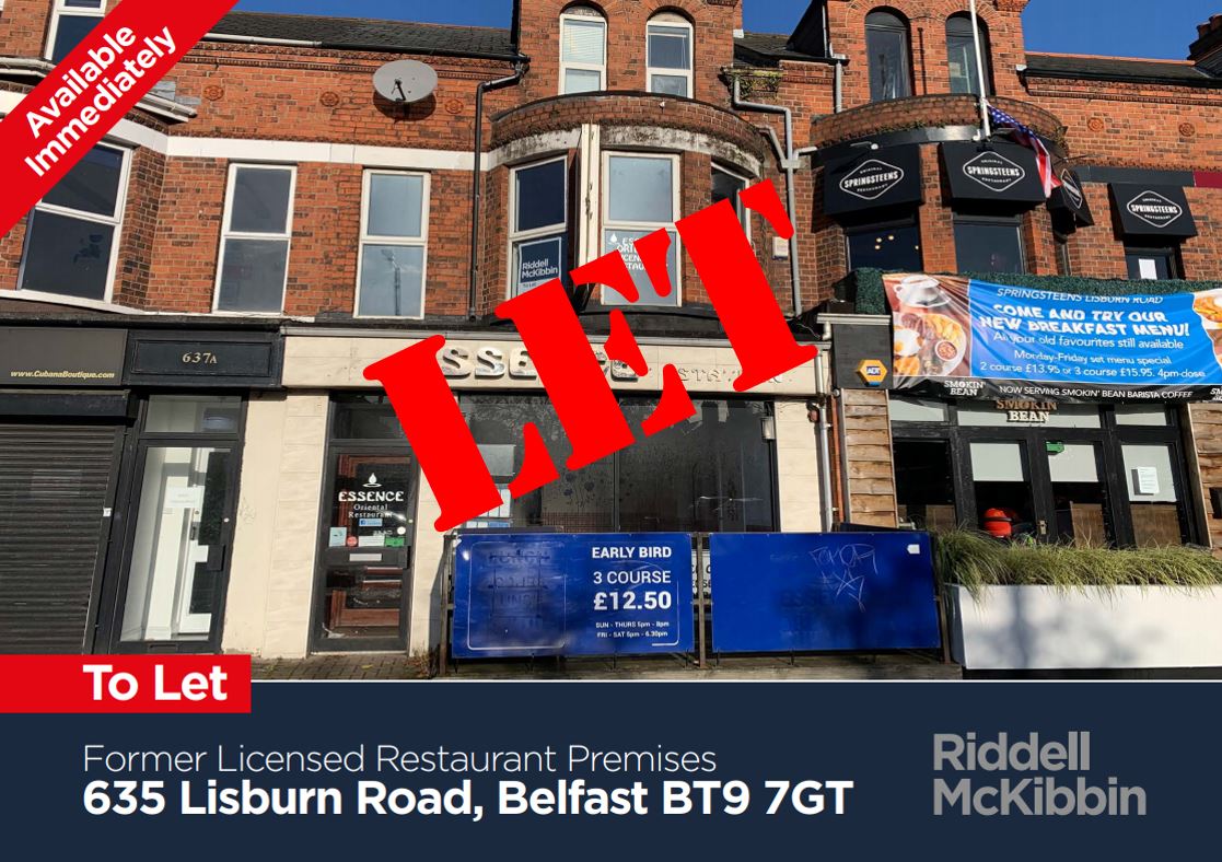 RiddellMckibbin's tweet photo. DEAL NEWS | LET
@RiddellMcKibbin have completed the letting of 635 Lisburn Road, Belfast. We look forward to the opening in due course. 

Thanks to McIldowies Solicitors for the Landlord &amp; @MKB_Law for the tenant.

If you have a property to let or sell then please contact us. https://t.co/jaoFULTgmu
