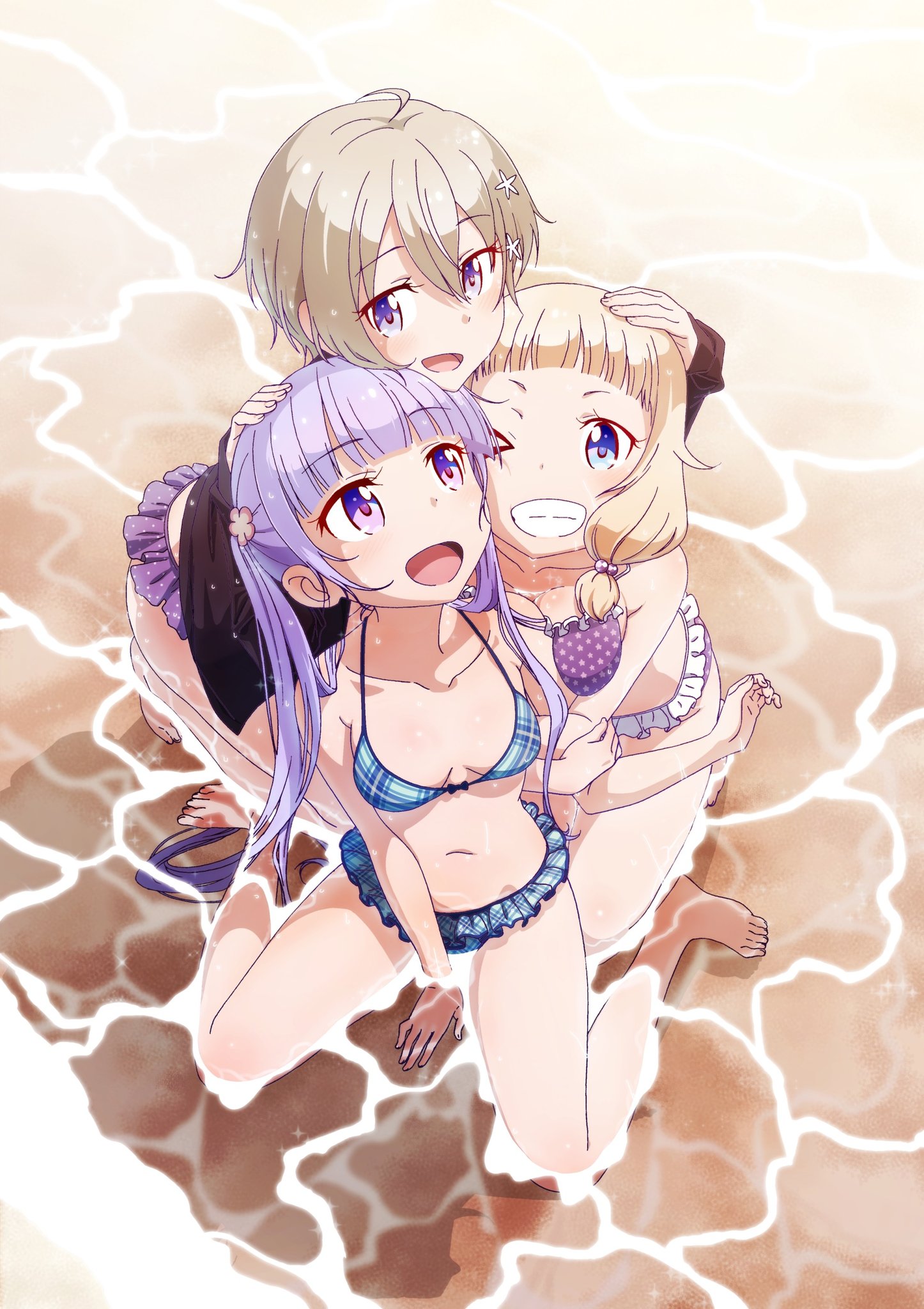 Ales 固定ツイrtでもいいから見て 祝星川ほたる誕生日 今日は僕がニューゲームの中で好きなキャラのひとりの ほたるんはねねっちと仲がよくて可愛いな 桜ねね 涼風青葉 Newgame ニューゲーム 水着 夏 星川ほたる生誕祭21 星川ほたる生誕
