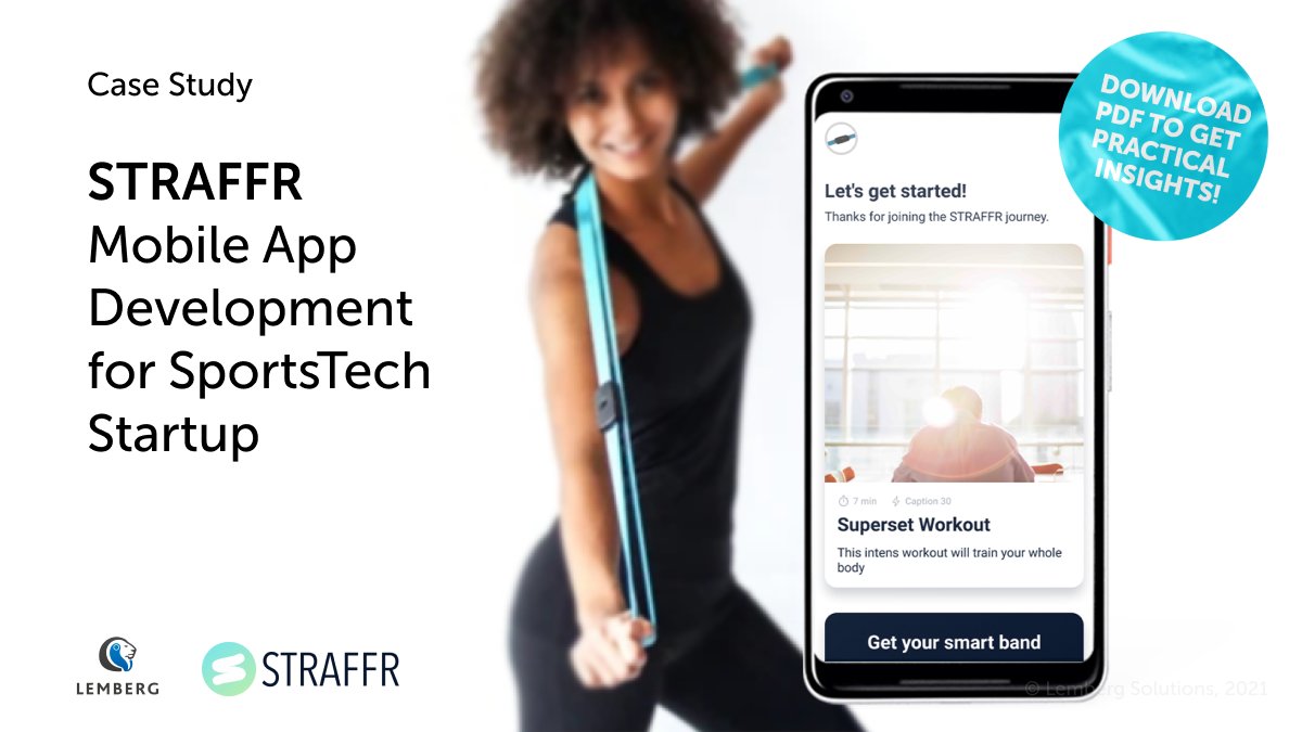 Our client STRAFFR, a SportsTech startup developing intelligent fitness bands for you to exercise at home or office, asked Lemberg to port their already-on-the-market iOS app to the Android version. Read more in our case study — bit.ly/3hxDble