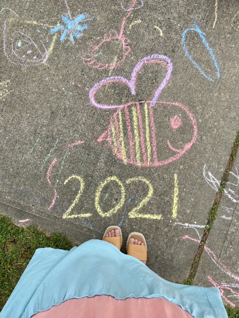 Chalk fun on our second to last day of school! One of my favorite memories!  💓💓💓