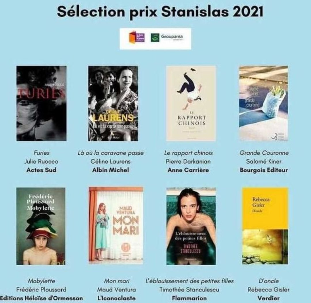 hcdahlem's tweet photo. Les premières sélections des Prix littéraires de rentrée arrivent, à commencer par le Prix Stanislas du premier roman. Retrouvez leurs romans, ainsi que tous les autres, dans mon Grand Guide de la rentrée littéraire.
https://t.co/GVEOJ6h4b1
#prixstanislas #hcdahlem #RL2021 https://t.co/SMnRdgGBHQ