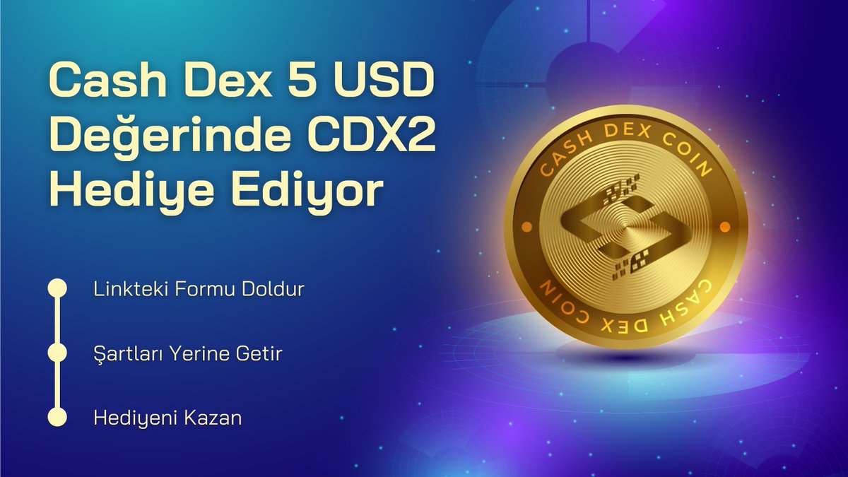 cashcoindex's tweet photo. Herkese CDX2 HEDİYE

Cash Dex Coin Twitter Sayfasını Takip Edin

Bu Postu Retweet Edip 3 Arkadaşınızı Etkiketleyin.

Cash Dex Coin Telegram Kanalına Abone Olun:
https://t.co/4D6WhWqdOd

Cash Dex Academy Youtube Kanalına Abone Olun:
https://t.co/nqzCQ9JusL

https://t.co/RuVmCWx367 https://t.co/8WZPBn0fgg