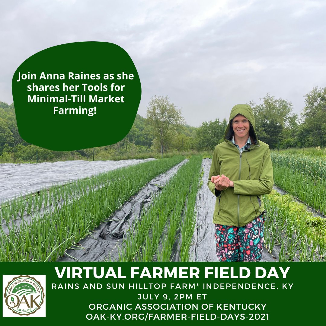 We'll be at <a href="/rainsandsun/">Rains & Sun</a> this Friday for a virtual farmer field day highlighting Tools for Minimal-Till Market Farming and Diversified Vegetables - Anna and her crew have maximized production on their two acres of Certified Organic goodness - and we're helping to show it off!
