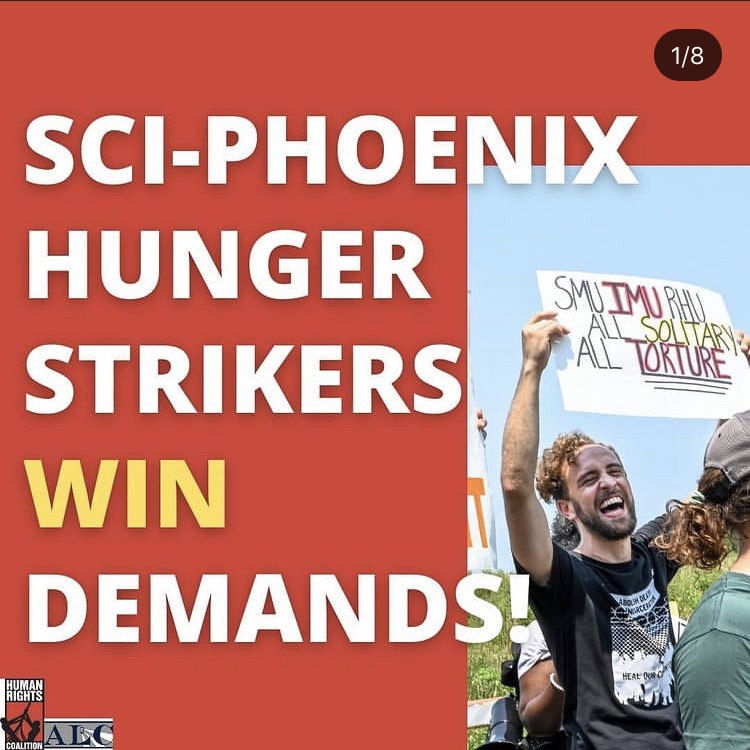 AbolitionistLC's tweet photo. ICYMI: via @phillyHRC – The @freevaughn17 and #SCIPhoenix hunger strikers landed three big concessions from the DOC yesterday! But the struggle to end #solitaryconfinement in #Pennsylvania is far from over... https://t.co/PxtYGRcgDb