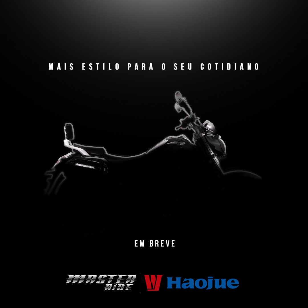 HaojueBrasil's tweet photo. A espera finalmente chegará ao fim.
Em breve a Haojue Motos do Brasil trará mais estilo para o cotidiano brasileiro.
Aguarde só mais um pouco…⏳
#Haojue #MasterRide #Custom https://t.co/oeW2WTmEvN