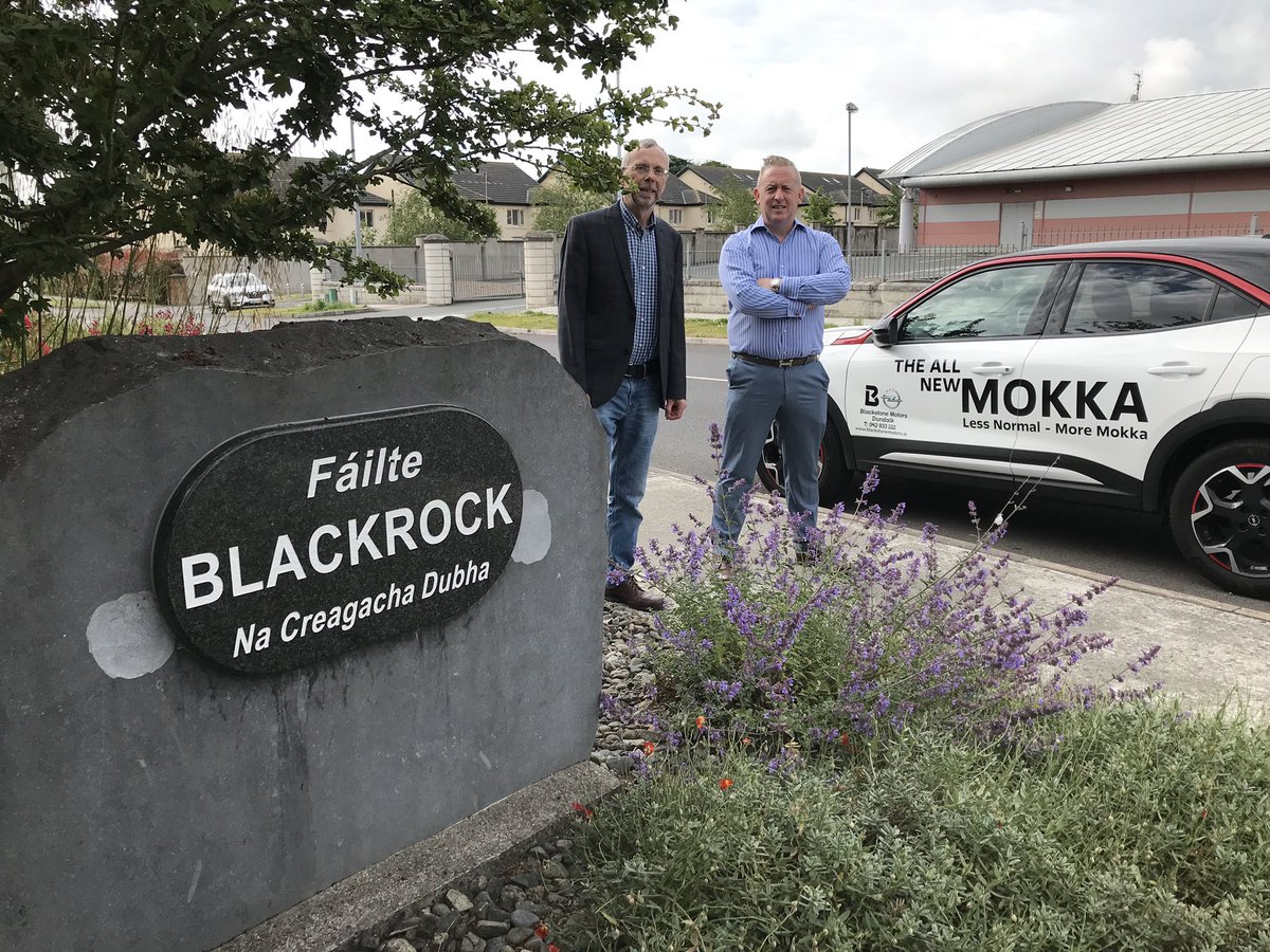 Thanks to Blackstone Motors, who sponsored the recently upgraded entrance stones to Blackrock on 4 approach roads. Blackstone Motors have been associated with Blackrock TidyTowns since 2018, when they sponsored an electric van, a Renault Kangoo for the work of the committee.