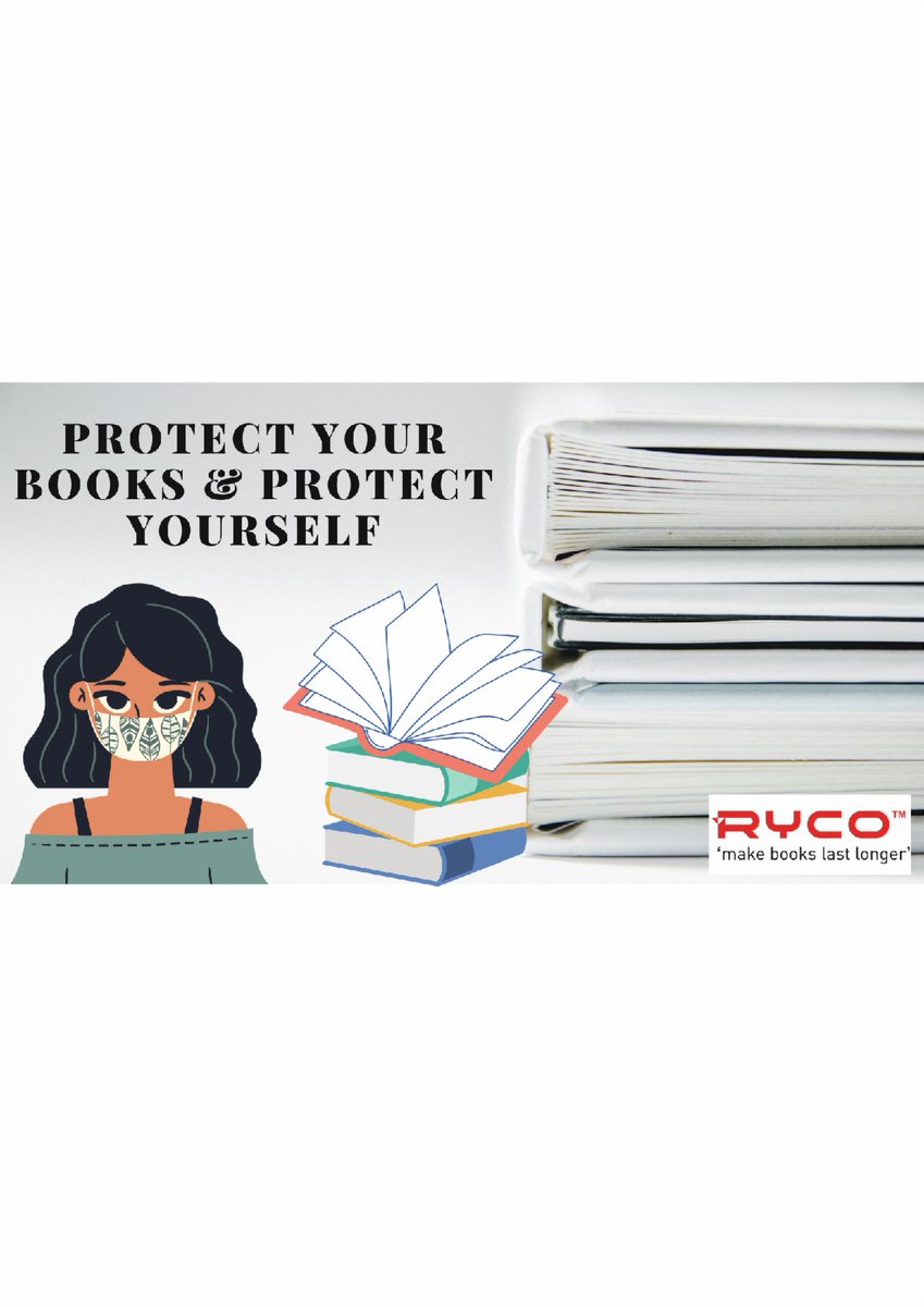 rycobookcovers's tweet photo. All our adhesive and non-adhesive covers when fitted to a book can be sprayed and wiped clean to remove any and all Germs. 😷📚
Stay Covid safe while enjoying your favourite books. 

Why not request a sample &amp; catalogue of our popular covers at https://t.co/Pnt3ww03zt! 
Email:sa https://t.co/VMOQyEPS7Z
