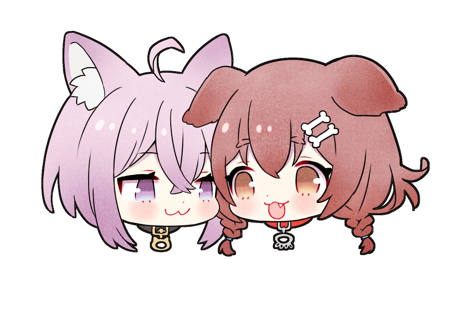 さくらみこ ,兎田ぺこら 「♪ 」|マイトウ🐱のイラスト