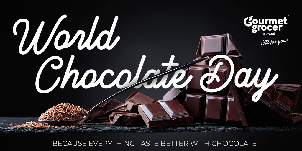 It's World Chocolate Day! YUM!!!

Pop in and pick up a delicious chocolate treat!

#TheGourmetGrocerSA #ChocolateDay