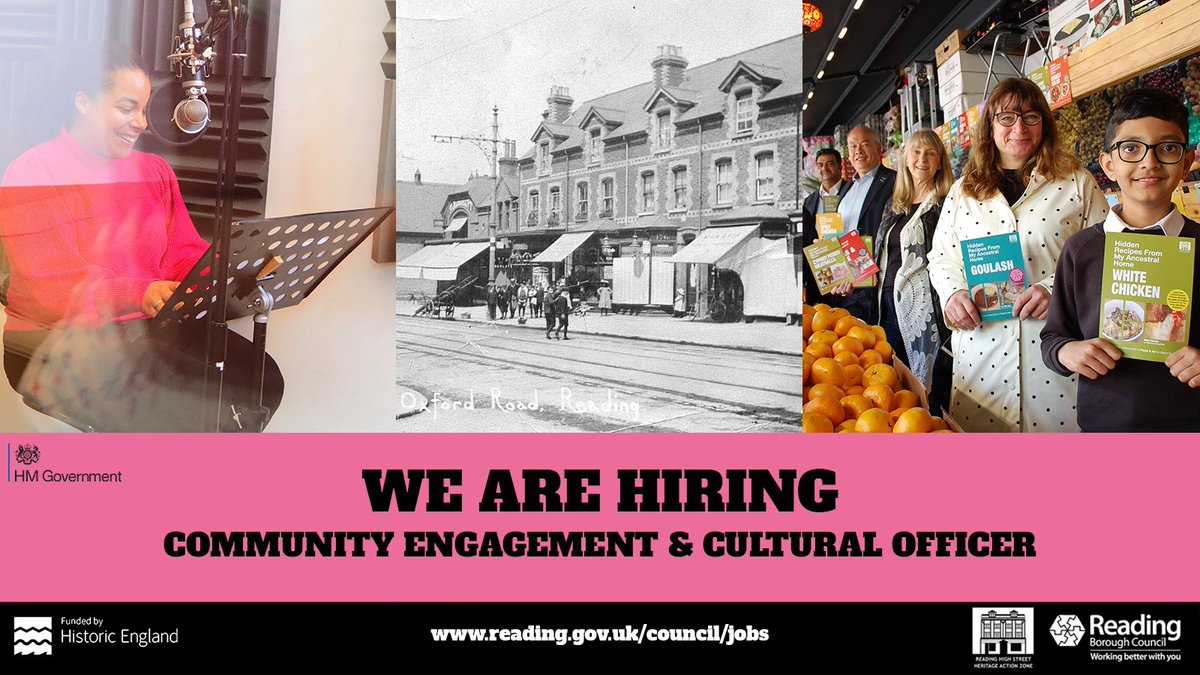 Interested in supporting local communities through cultural and heritage projects?

There's 4 days left to apply to be our Community Engagement and Cultural Officer!

Applications close Sunday 11th July
rdguk.info/council_jobs_7… 

 <a href="/ReadingCouncil/">Reading Borough Council</a> <a href="/HistoricEngland/">Historic England</a> <a href="/HE_SouthEast/">HE South East</a>