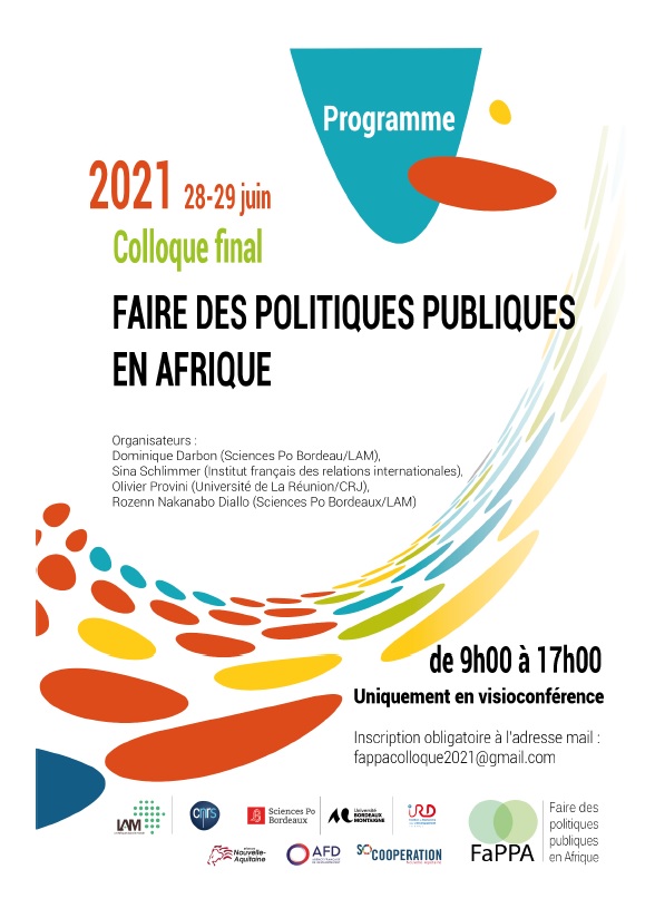Sarah_Botton's tweet photo. 📢Les replays du colloque @LaboratoireLAM "Faire des politiques publiques en Afrique" sont désormais en ligne❗️Retrouvez-les ici 👉▶️https://t.co/22vg0KSo6s #FAPPA, un partenariat de #Recherche @AFD_France @ScPoBx @NvelleAquitaine @SoCooperation @F3E_asso https://t.co/9mK2fN9lPk