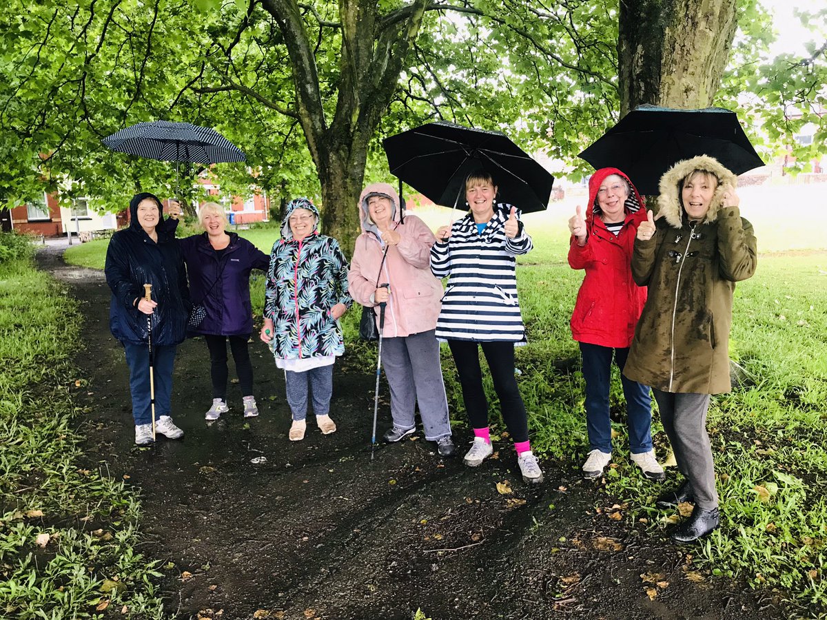 UProjects4U's tweet image. People ask “Do you still walk when it’s raining?” 🤔We love it ! And a chat under sheltering trees is very nice. Failsworth pharmacy short walk today and every Wednesday 10:15 meeting outside the Focus Pharmacy. #DiabetesPreventionProgram