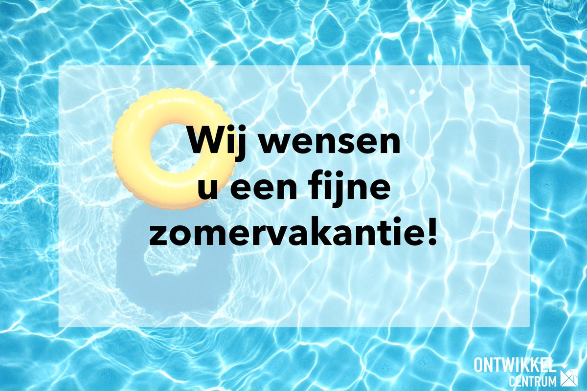 OntwikkelC's tweet image. Na wederom een bijzonder schooljaar is het bijna tijd voor de zomervakantie. Wij wensen u namens de collega’s van het Ontwikkelcentrum een fijne vakantie. Tot schooljaar 2021-2022!