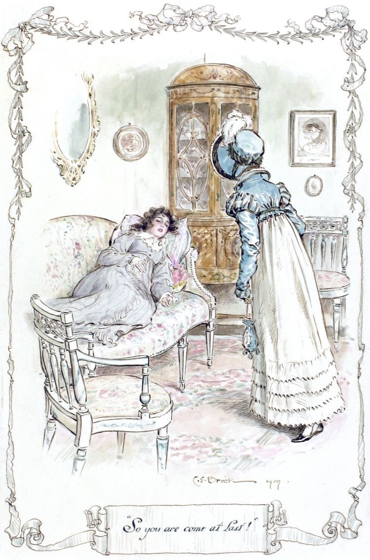 jullietcapulete's tweet photo. jane austen’s illustrations by charles edmund brock ♡ https://t.co/KUcBtx9oh0