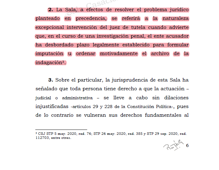 Melovides's tweet photo. Se confirmó el amparo concedido al accionante porque la Fiscalía superó los términos del art. 175 L. 906/04 en la fase de indagación preliminar, transcurriendo más de 10 años desde la denuncia, sin que se haya resuelto imputar o archivar. https://t.co/14BrFk8SoS https://t.co/mo10YzNH6J