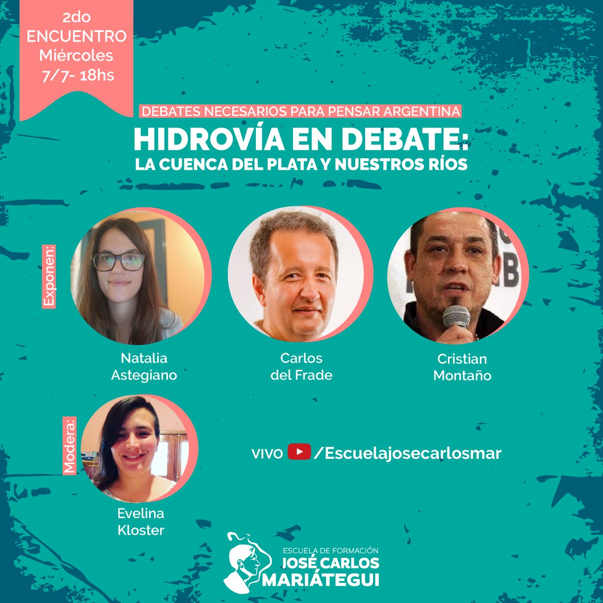 Este miércoles a las 18 hs nuestro compañero <a href="/crisaceitero/">Cristian Montaño</a> Sec Prensa y Formación FTCIODyARA, participará del 2° encuentro del Ciclo de Charlas Federales "Debates necesarios para pensar Argentina" de la Escuela de Formación Mariátegui junto a <a href="/delfradecarlos/">Carlos del Frade</a> y Natalia Astegiano