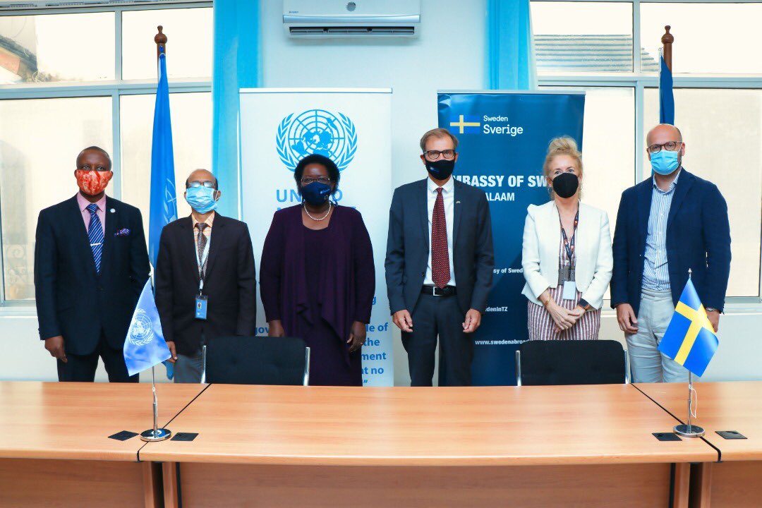 A big thanks to <a href="/SwedeninTZ/">Sweden in Tanzania</a> 🇸🇪 for their generous contribution of USD 6.4 million to <a href="/UnitedNationsTZ/">UN Tanzania 🇺🇳</a> 🙏

This contribution will go towards supporting youth employment, women’s leadership, preventing violence against women &amp; children, &amp; strengthening democratic governance.