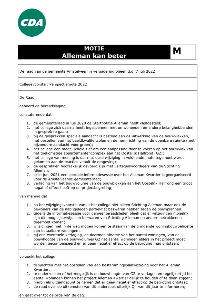 <a href="/CDA_Amstelveen/">CDA_Amstelveen</a> dient de motie ‘Alleman kan beter’