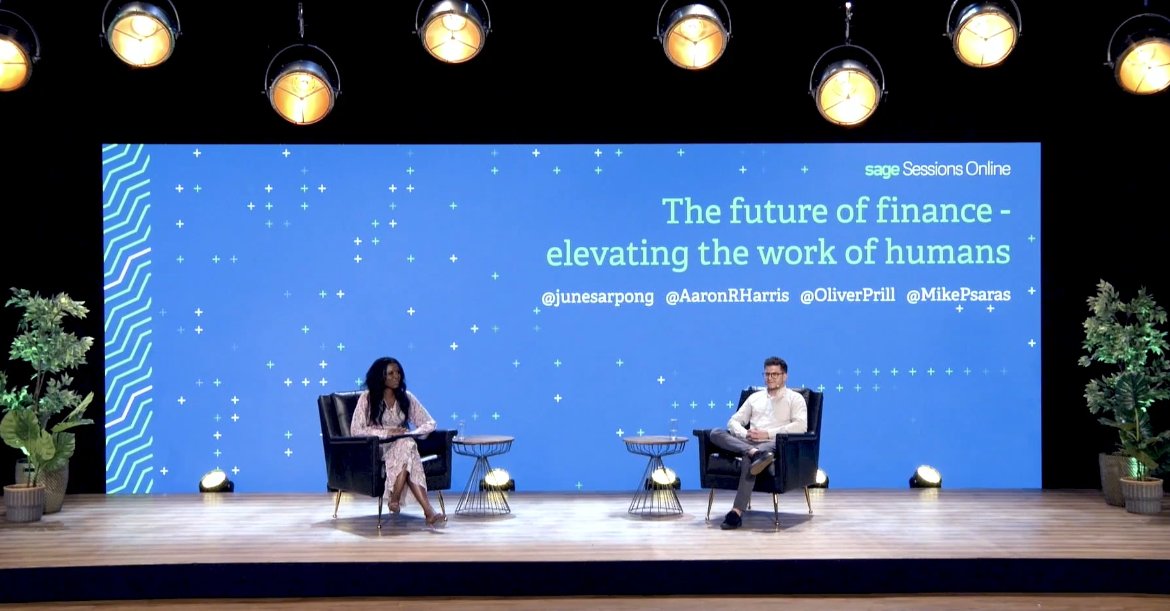 prosyscomputing's tweet photo. #SageSessionsOnline - The future of Finance - elevating the work of humans

The sky's the limit when we reduce the admin burden! - @junesarpong https://t.co/SSaQN0HNQt