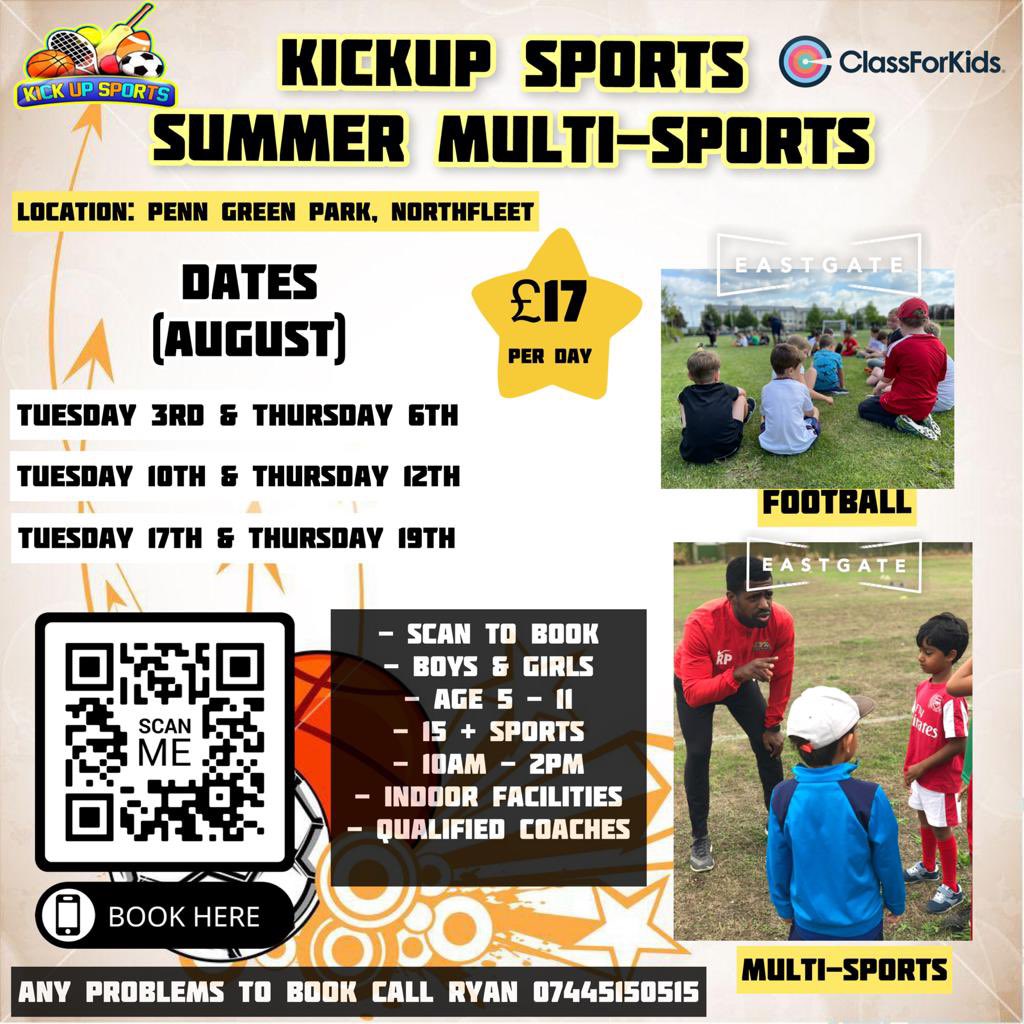 📝 Book Now: kickup-sports.class4kids.co.uk