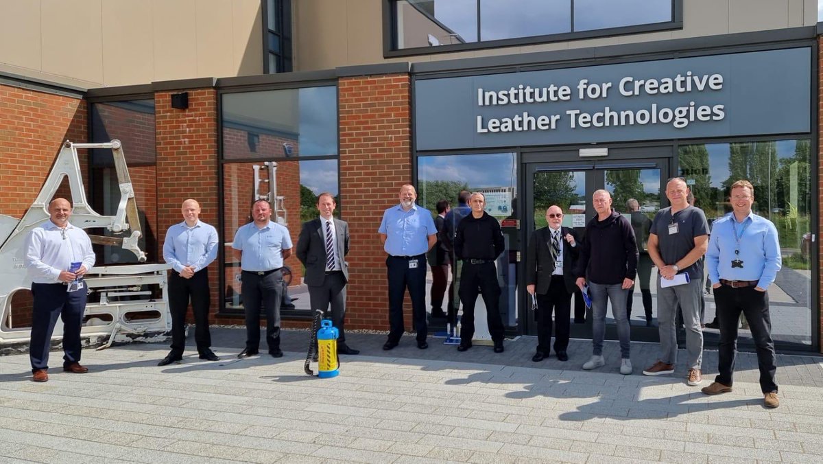 ICLTLeather's tweet photo. Yesterday we demonstrated @HydroNavitas’ novel decontaminating technology for corrosive attacks to @ThamesVP &amp; Deenside using our research facilities here at ICLT. Find out more https://t.co/0gObvqmEgC #leatherinnovation #leatherindustry #studychemistry #studymaterials https://t.co/K4GCGRR3UK