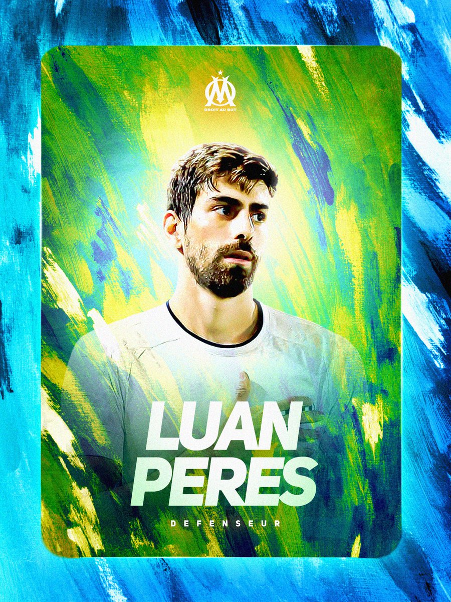NG_Designer_'s tweet photo. [#Mercato]

Luan Peres X @OM_Officiel

✍️6ème recrue phocéenne, qu'en pensez-vous ?

❤️&amp;🔁

#MercatOM #TeamOM #LuanPeres https://t.co/t6ZyrnByec